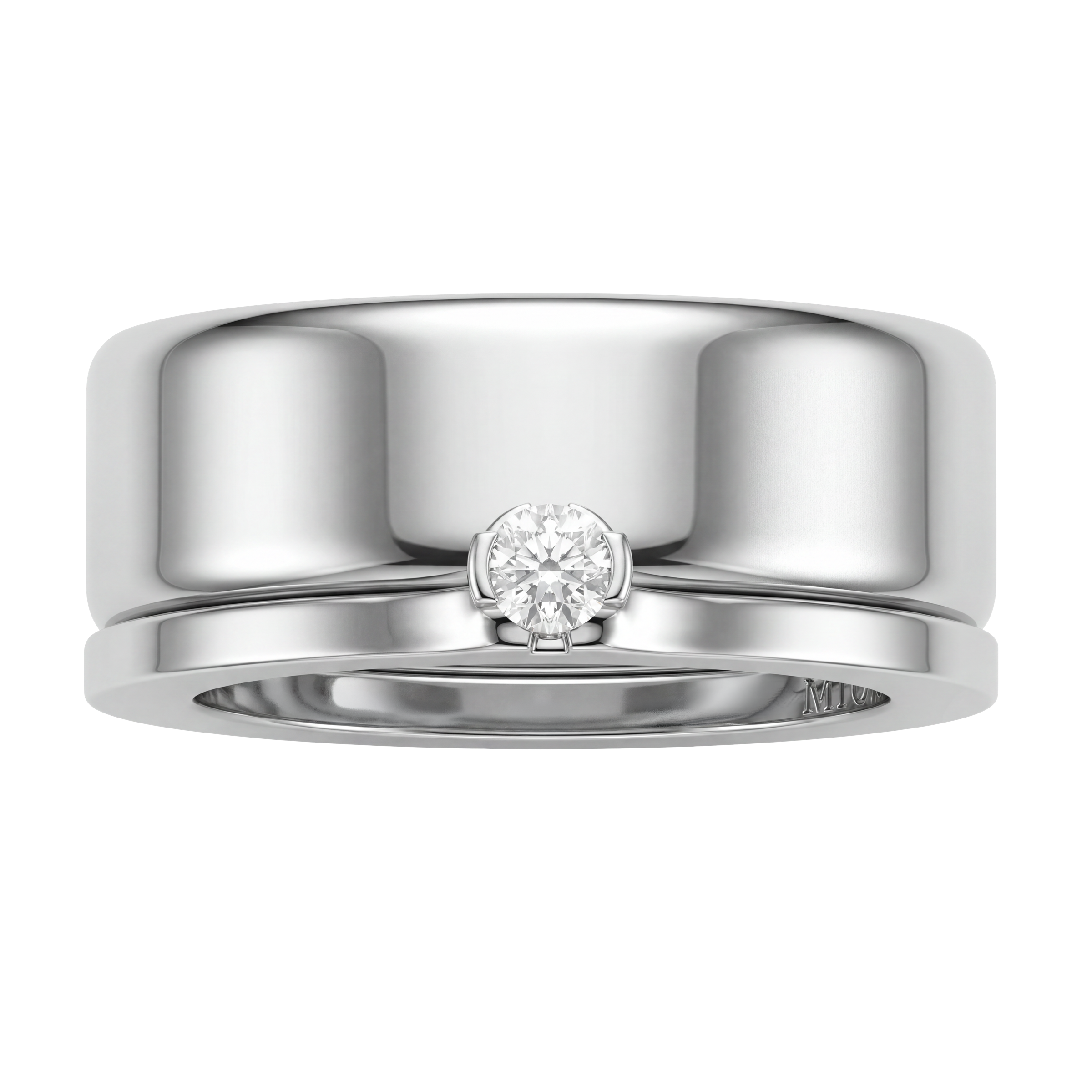 MIONA BASIC Aufsteckring in 925 Silber mit Diamant