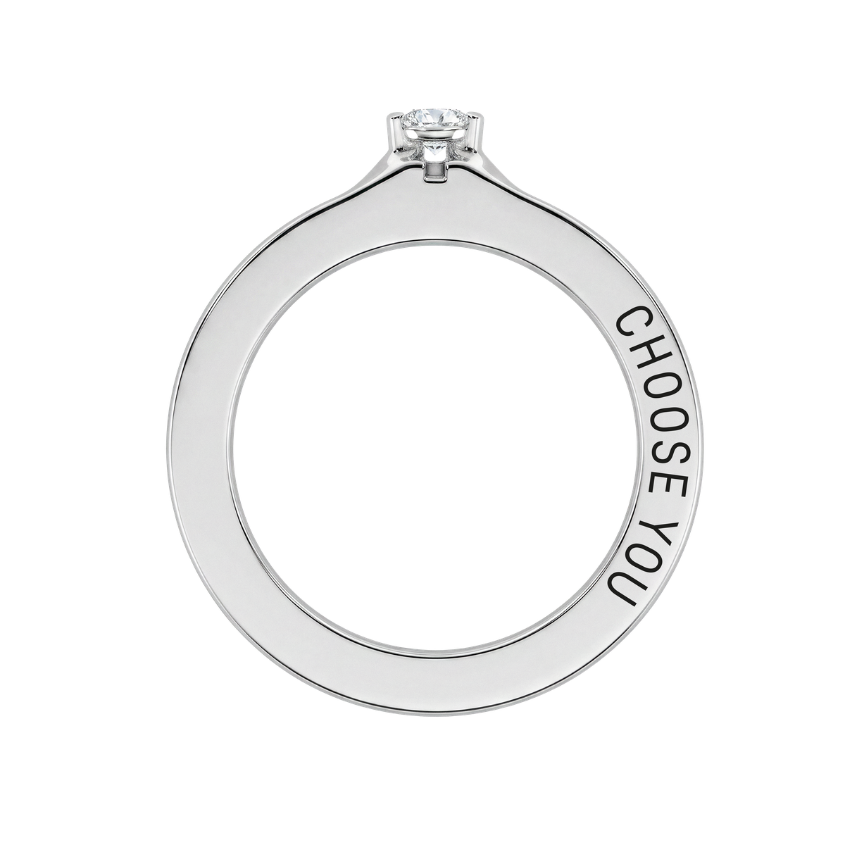 MIONA Ring mit Gravur choose you in silber