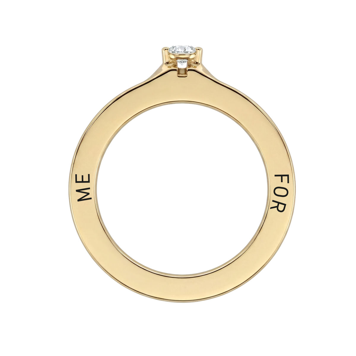 MIONA Ring mit Gravur for me in gold