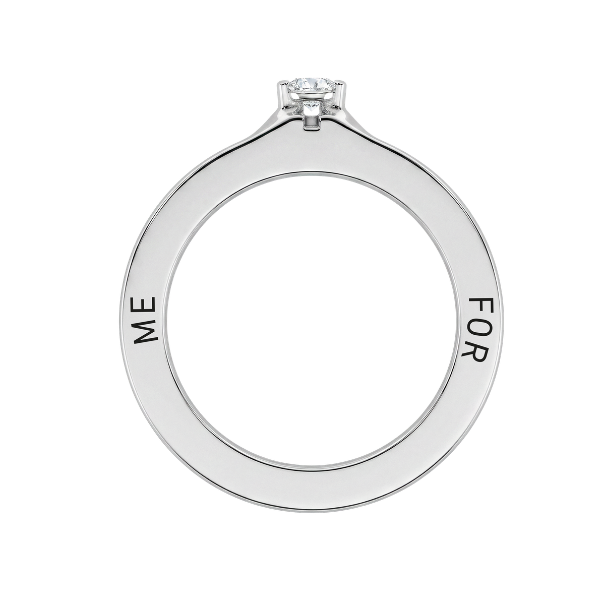 MIONA Ring mit Gravur for me in silber
