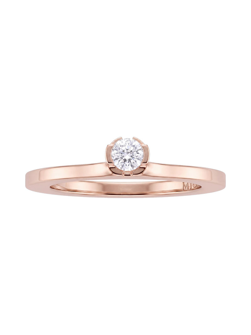 MIONA Aufsteckring 0,25 ct in Roségold, freigestellt