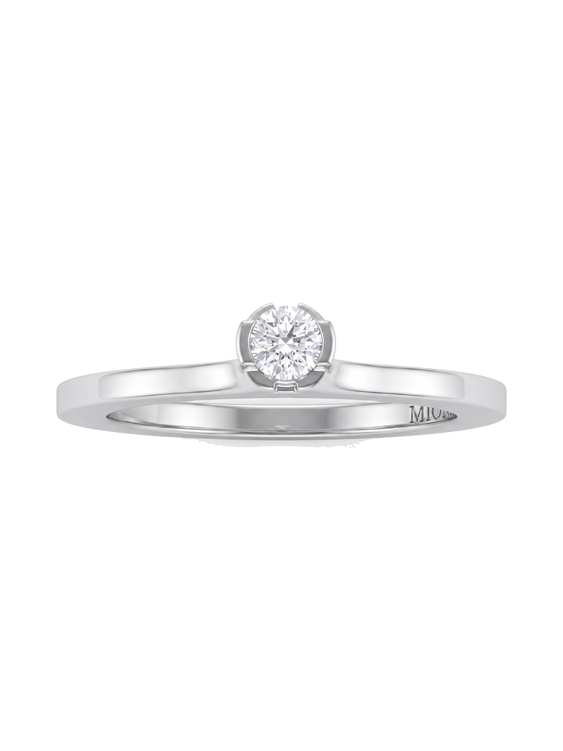 MIONA Aufsteckring 0,25 ct in 925 Silber, freigestellt